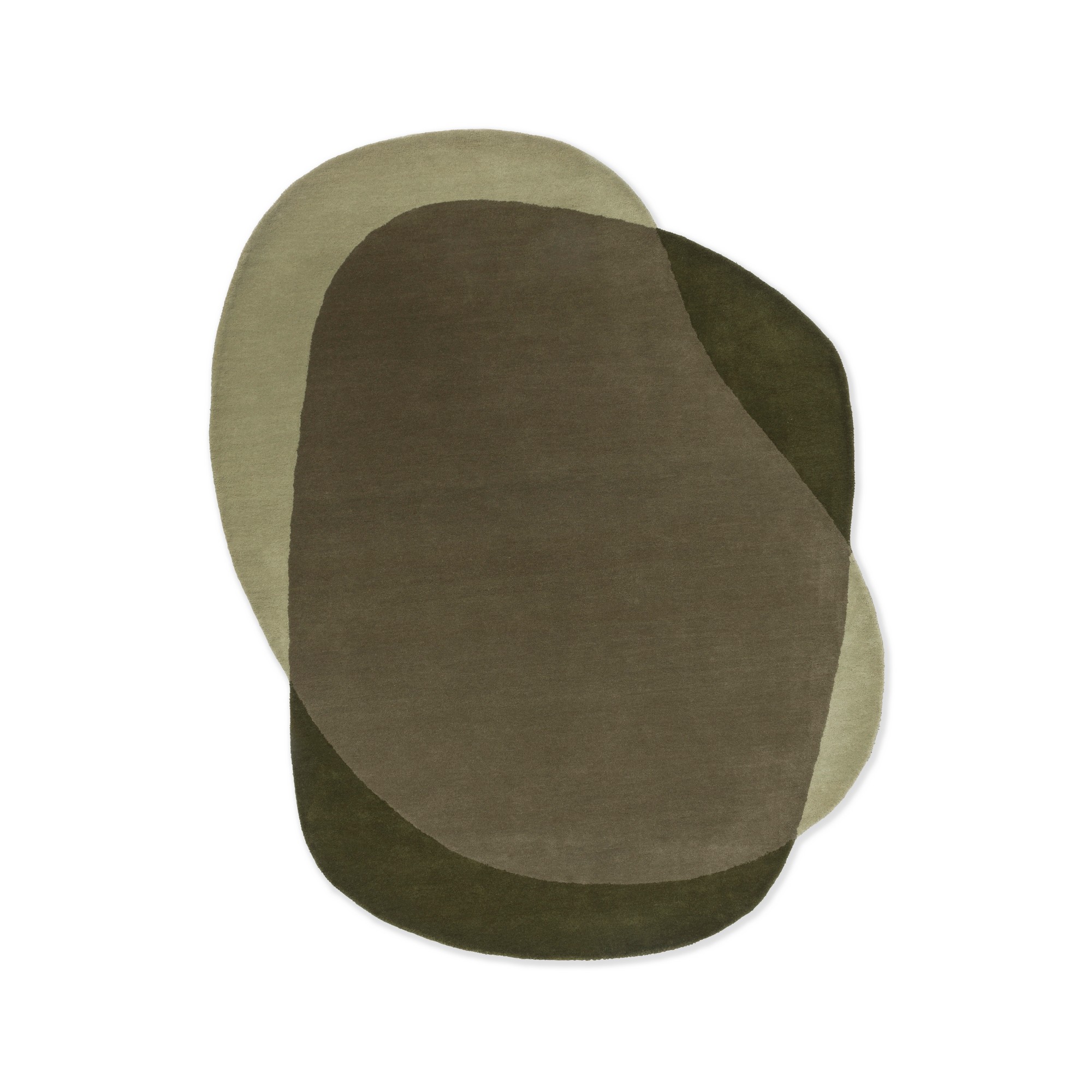 Element Moore Wool Rugs 087807 In Moss Green By Brink And Campman